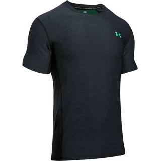 Pánske tričko Under Armour Supervent Fitted SS - XL - Black/Green