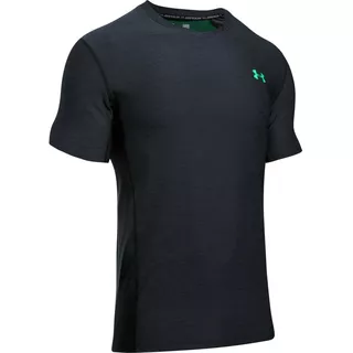 Pánske tričko Under Armour Supervent Fitted SS - 789 - Black/Green