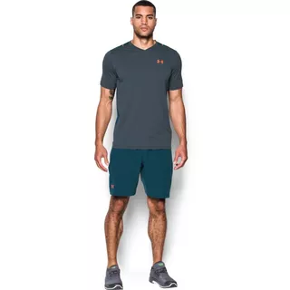 Pánské šortky Under Armour Center Court 8in Woven Shorts - Blue Whale/Atomic Gray/Salmon