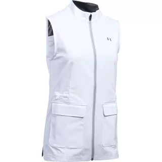 Dámska vesta Under Armour Storm WindStrike FZ Vest - S - WHITE / OVERCAST GRAY / OVERCAST GRAY