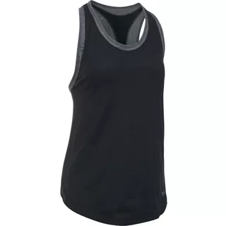 Dámské tílko Under Armour Favorite Mesh Tank - Black/Carbon Heather/Steel