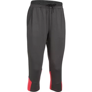 Dámské tepláky Under Armour Armour Sport Crop - Carbon Heather/Marathon Red/Graphite