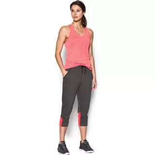 Dámske tepláky Under Armour Armour Sport Crop - CARBON HEATHER / MARATHON RED / GRAPHITE