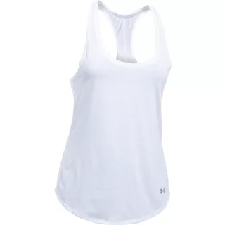 Women’s Running Tank Top Under Armour Threadborne Run Mesh - White/White/Reflective