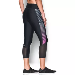 Dámske kompresné legíny Under Armour Fly By Printed Capri - Black/Gray/Reflective