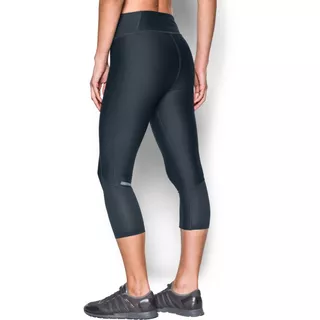 Dámske kompresné legíny Under Armour Fly By Printed Capri - Black/Gray/Reflective