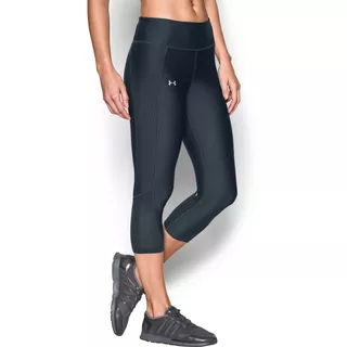 Dámske kompresné legíny Under Armour Fly By Printed Capri - LAPIS BLUE / REFLECTIVE