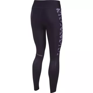 Dámske kompresné legíny Under Armour Fly By Printed Legging - Black/Arapawa Blue/Reflective