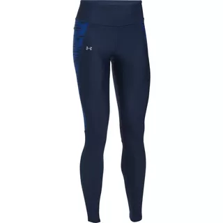 Dámské kompresní legíny Under Armour Fly By Printed Legging - Black/Gray Stripes/Reflective