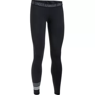 Women’s Leggings Under Armour Favorite Graphic - True Gray Heather/White/Blue Infinity - Black/Steel/White