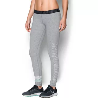 Dámské legíny Under Armour Favorite Legging WM Graphic - True Gray Heather/White/Blue Infinity