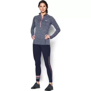 Women’s Leggings Under Armour Favorite Graphic - True Gray Heather/White/Blue Infinity