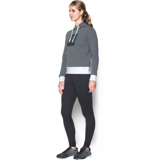 Dámska mikina Under Armour Threadborne Fleece BL Hoodie - STEALTH GRAY / WHITE / TONAL