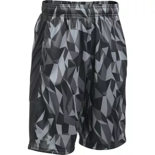 Chlapčenské šortky Under Armour Stunt Printed Short - BLACK / BLACK / STEEL