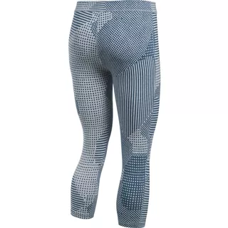 Dámske 3/4 legíny Under Armour Favorite Capri Printed - TRUE GRAY HEATHER / BLACKOUT NAVY / METALLIC SILVER