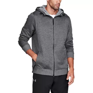 Pánská mikina Under Armour Sportstyle Sweater Fleece FZ - Carbon/Heather Steel, L