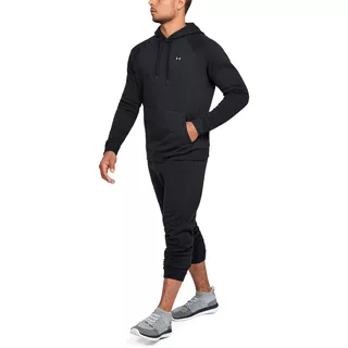 Pánska mikina Under Armour Rival Fleece PO Hoodie - Black/Black