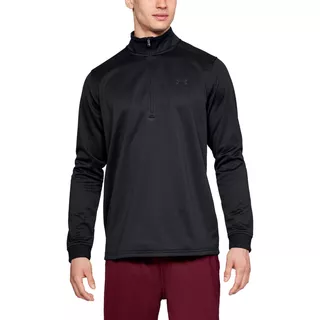 Pánská mikina Under Armour Armour Fleece 1/2 Zip - Black/Black