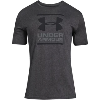 Men’s T-Shirt Under Armour GL Foundation SS T - Steel Light Heather - Charcoal Medium Heather/Graphite/Black