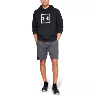 Pánská mikina Under Armour Rival Fleece Logo Hoodie - Black/White