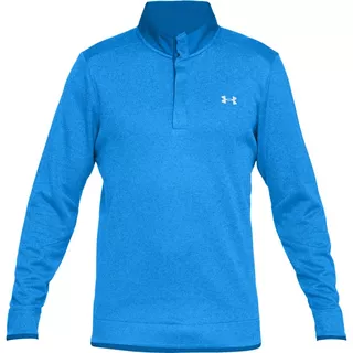 Pánska mikina Under Armour Storm SF Heather Snap Mock - L - Blue Circuit / Blue Circuit / White