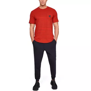 Pánske tričko Under Armour Sportstyle Pocket TEE - Moss Green /  / Black