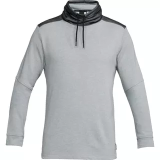 Pánska mikina Under Armour Microthread Terry Mock - L - Steel Light Heather/Black