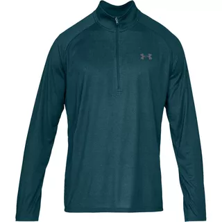 Pánske tričko Under Armour Tech 2.0 1/2 Zip - Black /  / Charcoal