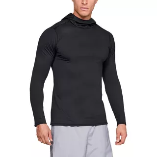 Pánské triko Under Armour Fitted CG Hoodie - Black/Charcoal, L