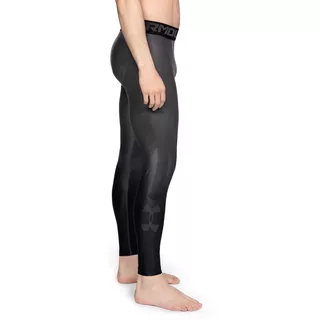 Pánské kompresní legíny Under Armour HG Armour 2.0 Legging Grphc - Charcoal/Black