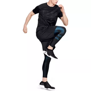 Pánské kompresní legíny Under Armour HG Armour 2.0 Legging Grphc - Charcoal/Black