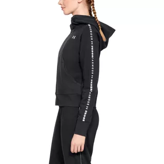 Women’s Hoodie Under Armour TB Ottoman Fleece FZ-WM Graphic - Black/White/White