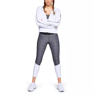 Women’s Hoodie Under Armour TB Ottoman Fleece FZ-WM Graphic - Charcoal Light Heather/White/White