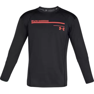 Pánske bežecké tričko Under Armour Simple Run Graphic Longsleeve - Deceit / Ghost Gray / Reflective - Black / After Burn / Reflective