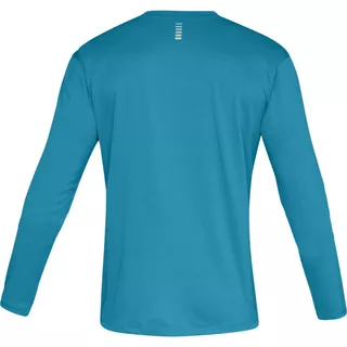 Pánske bežecké tričko Under Armour Simple Run Graphic Longsleeve - Black / After Burn / Reflective