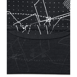 Dámská sportovní podprsenka Under Armour Mid Crossback Clutch Printed Bra - Black/Black/Reflective
