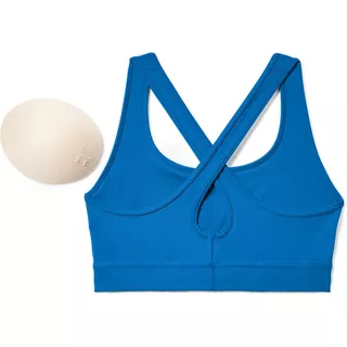 Dámska športová podprsenka Under Armour Crossback Graphic - Blue Circuit / Blue Circuit / Black