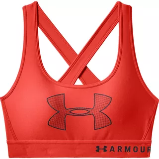 Dámska športová podprsenka Under Armour Crossback Graphic - L - Radio Red / Radio Red / Black