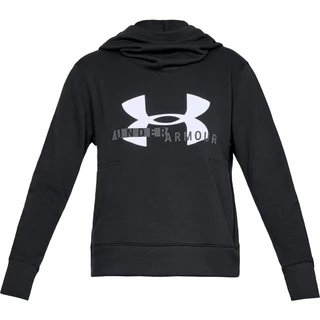 Women’s Hoodie Under Armour Cotton Fleece Sportstyle Logo - Black - Black/White/Graphite