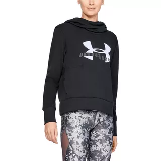 Dámska mikina Under Armour Cotton Fleece Sportstyle Logo Hoodie - Black