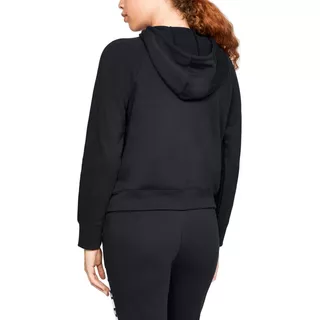 Women’s Hoodie Under Armour Cottom Fleece WM FZ - Black/White/White