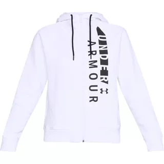 Women’s Hoodie Under Armour Cottom Fleece WM FZ - White/Black