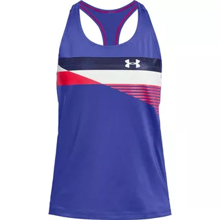 Dievčenské tielko Under Armour HeatGear Armour Tank - YXS - Constellation Purple / Constellation Purple / Black