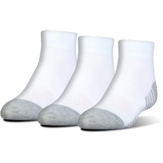 Detské členkové ponožky Under Armour Heatgear Low Cut 3 páry - White