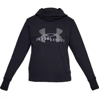 Dámská mikina Under Armour Cotton Fleece Sportstyle Logo Hoodie - Black