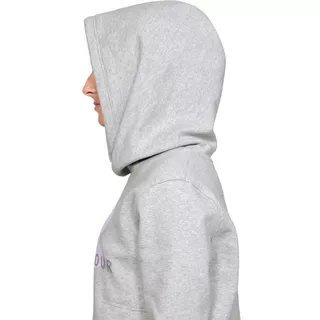 Dámská mikina Under Armour Cotton Fleece Sportstyle Logo Hoodie - White/Peach Horizon/After Burn