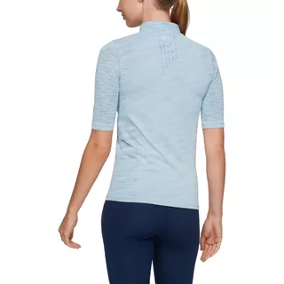 Dámske tričko s límčekom Under Armour Seamless Zip Polo - Coded Blue