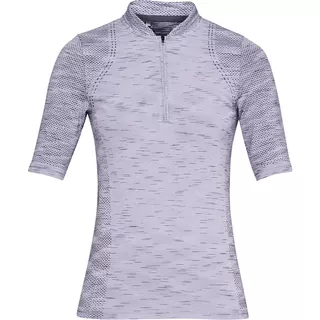 Dámske tričko s límčekom Under Armour Seamless Zip Polo - Salt Purple - Salt Purple