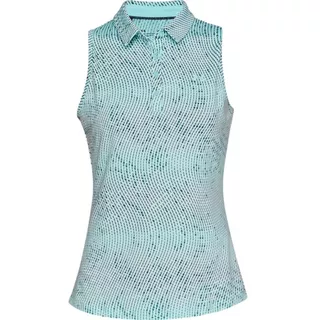 Dámske tielko s límčekom Under Armour Zinger SL Novelty - XS - Fuse Teal