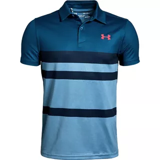 Chlapčenské tričko Under Armour Tour Tips Engineered Polo - YL - Petrol Blue